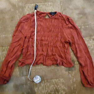 Sactuary orange long-sleeved top